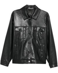 Anine Bing - Chaqueta De Piel Con Botones - Lyst