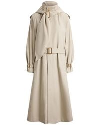 Polo Ralph Lauren - Buckled-Scarf A-Line Trench Coat - Lyst