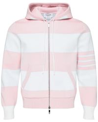Thom Browne - Hector 4-Bar Rugby Zip Up Hoodie - Lyst