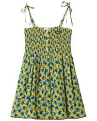 Miu Miu - Crêpe De Chine Mini-Dress - Lyst