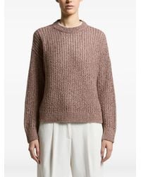 Peserico - Pull En Maille Ajourée À Sequins - Lyst