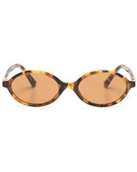 Miu Miu - Lunettes De Soleil À Effet Écailles De Tortue - Lyst