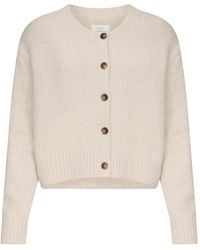 Loulou de Saison - Remus Ribbed-Knit Cropped Cardigan - Lyst