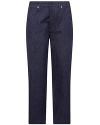 Stone Island - Logo-Patch Straight-Leg Jeans - Lyst