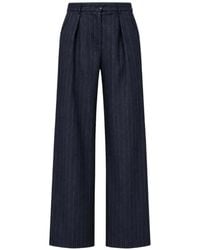 Nenette - Pinstripe-Pattern Palazzo Pants - Lyst