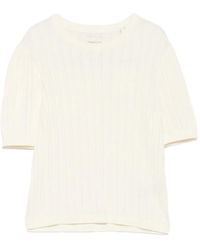 GANT - Cable-Knit Short-Sleeve T-Shirt - Lyst