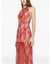 Nissa - Rhinestone-Embellished Lace Maxi Dress - Lyst
