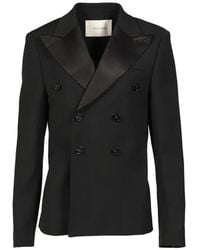 Entire studios - Double-Breasted Mason Jacket - Lyst
