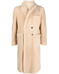 Thom Browne - Shearling Double-breasted Coat - Lyst