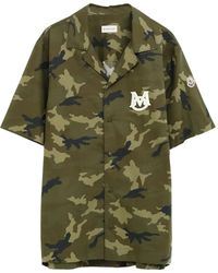 Moncler - Camouflage-Hemd mit Logo-Patch - Lyst