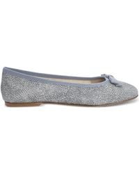 Casadei - リボントリム レザーフラットシューズ - Lyst