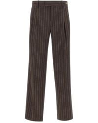 Drole de Monsieur - Pinstriped Pleated Pants - Lyst