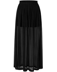 ELEH - Sheer Palazzo Pants - Lyst