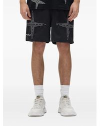 Purple Brand - Star-Embroidered Swim Shorts - Lyst