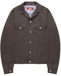 Junya Watanabe - Pinstripe Elbow-Patch Jacket - Lyst