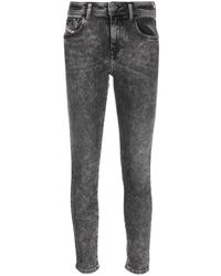 DIESEL - Slandy Low-rise Skinny Jeans - Lyst
