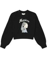 Musium Div. - Button-Detail Intarsia-Knit Sweater - Lyst