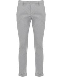 Dondup - Button-Detail Trousers - Lyst