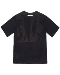 JiyongKim - T-Shirt À Imprimé Graphique Et Effet Décoloré Par Le Soleil - Lyst