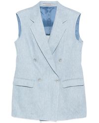Tagliatore - Bernice Double-Breasted Vest - Lyst