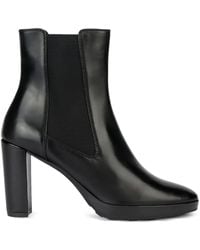 Geox - Walk Pleasure Stiefeletten mit Blockabsatz - Lyst