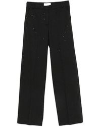 Ermanno Scervino - Sequin-Embellished Pinstripe Trousers - Lyst