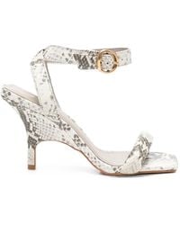 Carrano - Snake-Effect Buckle-Fastening Sandals - Lyst