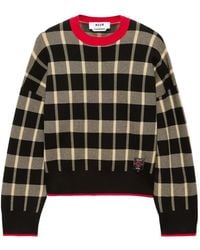 MSGM - Sudadera A Cuadros - Lyst