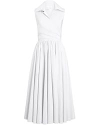 Patou - Draped Midi Dress - Lyst