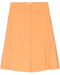 Maison Kitsuné - Jupe Trapèze À Taille Haute - Lyst