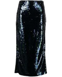 Chiara Ferragni - Sequin-embellished Midi Skirt - Lyst