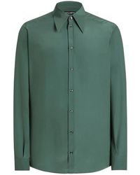 Dolce & Gabbana - Chemise En Crêpe De Chine En Soie - Lyst