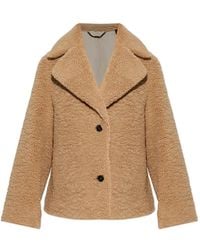 AllSaints - Eddie Faux-Fur Jacket - Lyst
