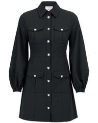 Cinq À Sept - Lumira Heart-Button Mini Dress - Lyst