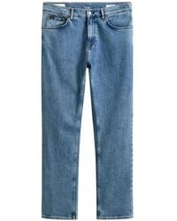 GANT - Jean Clean Wash À Coupe Classique - Lyst