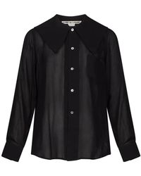 Comme des Garçons - Sheer Pointed-Collar Shirt - Lyst