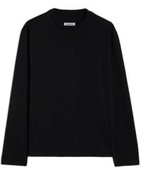 Jil Sander - 3-Pack Long-Sleeved Cotton T-Shirt Set With Embroidered Monogram - Lyst