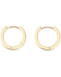 Bimba Y Lola - Small Ivory Hoop Earrings Logo - Lyst