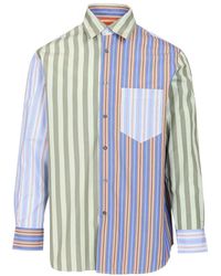 Paul Smith - Camisa A Rayas De Algodón - Lyst
