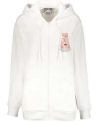 Moschino - Felpa Con Cappuccio E Zip - Lyst