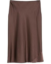 Dorothee Schumacher - Bias-Cut Satin Midi Skirt - Lyst
