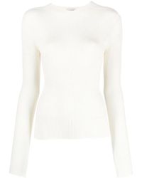 Lanvin - Long-Sleeve Knitted Top - Lyst