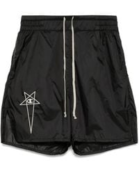Rick Owens X Champion - Shorts Con Logo Ricamato - Lyst