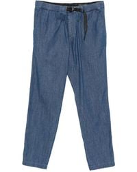 White Sand - Greg F Belted Elasticated-Waist Trousers - Lyst