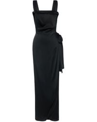 Maison Margiela - Bow-Detail Asymmetric Gown - Lyst