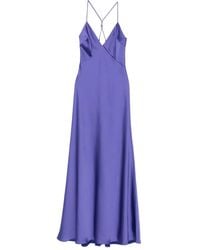 Patrizia Pepe - Langes Kleid mit schmalen Trägern - Lyst