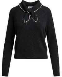 Essentiel Antwerp - Pull À Ornements En Perles Artificielles - Lyst