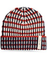 Stine Goya - Check-Knit Turn-Up Beanie Hat - Lyst