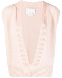 Sa Su Phi - Plunging V-Neck Cashmere Top - Lyst