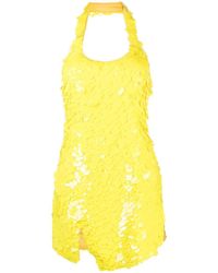 The Attico - Mini-jurk Met Schubben-effect - Lyst